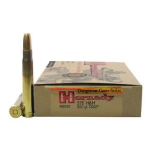 Hornady Dangerous Game .375 H&H Magnum 300 Grain Dangerous Game Solid Centerfire Rifle Ammunition 82322