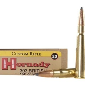 Hornady Custom Ammunition 303 British 150 Grain InterLock Spire Point Box of 20
