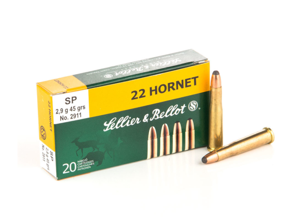 Sellier & Bellot 22 Hornet 45gr SP (Packet of 20)