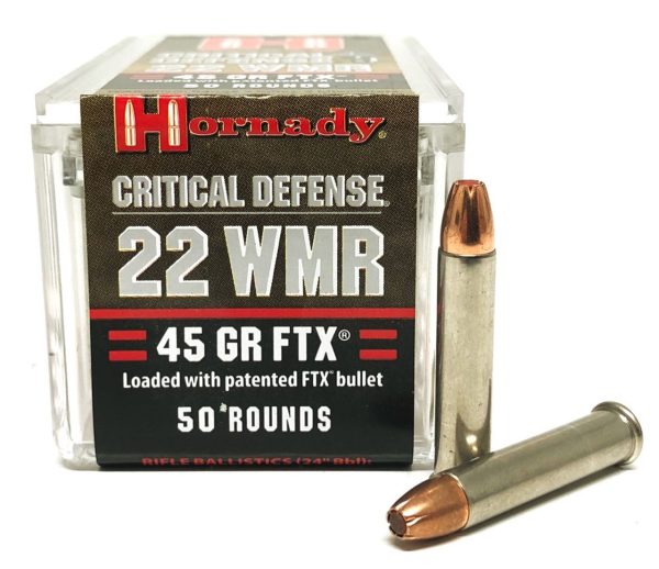 Hornady22 Magnum Hornady Critical Defense FTX 45 Grain - 50 Rounds