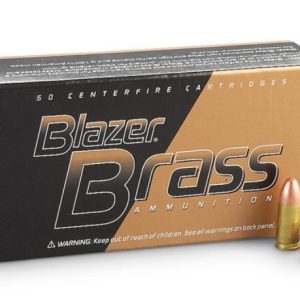 Blazer Brass 9mm 115 gr Full Metal Jacket, 50 rounds per box